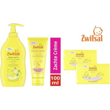 Zwitsal combinatieset: Bad &amp; Wasgel Eucalyptus + Zachte crème + Zeep