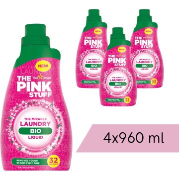 The Pink Stuff - Biologische Wasgel - 4 x 960 ml - Voordeelverpakking