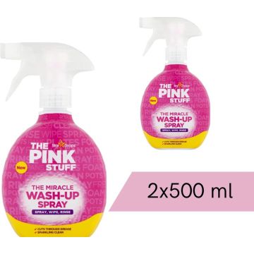 The Pink Stuff - Wash-Up Spray - 500 ml - 2 stuks - Voordeelverpakking