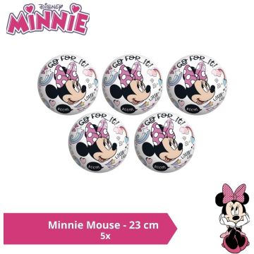 Bal - Voordeelverpakking - Minnie Mouse - 23 cm - 5 stuks