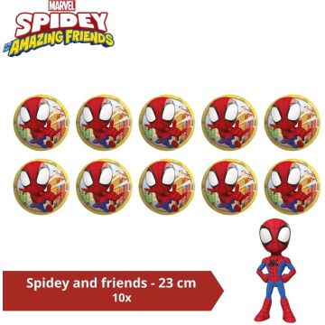 Bal - Voordeelverpakking - Spiderman en Friends - 23 cm - 10 stuks