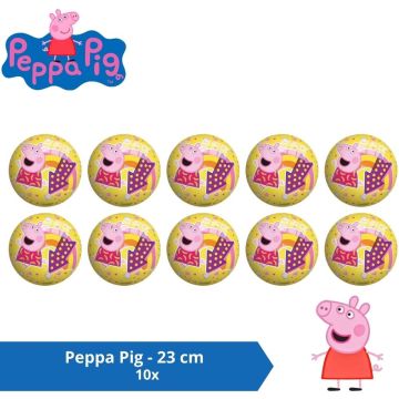 Bal - Voordeelverpakking - Peppa Pig - 23 cm - 10 stuks