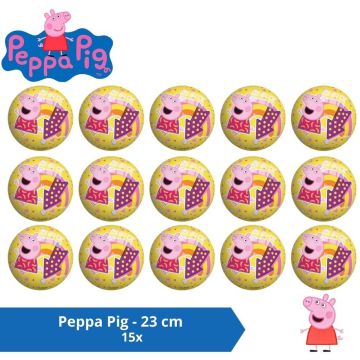 Bal - Voordeelverpakking - Peppa Pig - 23 cm - 15 stuks