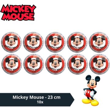 Bal - Voordeelverpakking - Mickey Mouse - 23 cm - 10 stuks