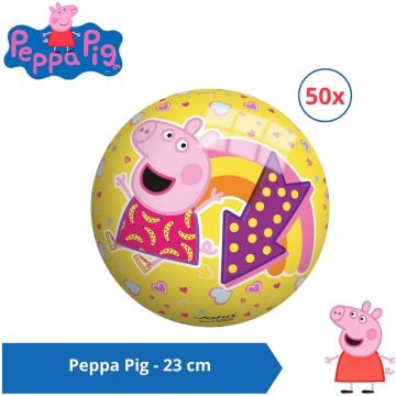 Bal - Voordeelverpakking - Peppa Pig - 23 cm - 50 stuks