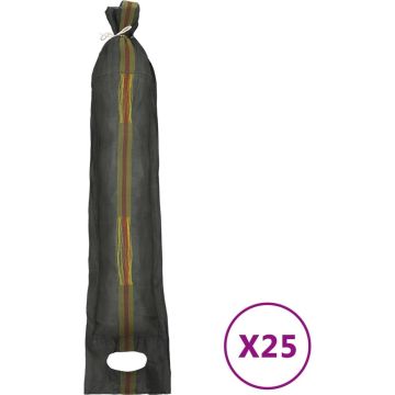 vidaXL-Zandzakken-25-st-103x25-cm-HDPE-donkergroen