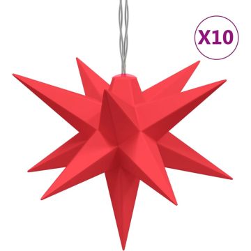 vidaXL-Hanglamp-Moravische-ster-10-LED's-10-cm-rood