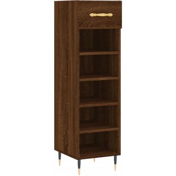 vidaXL-Schoenenkast-30x35x105-cm-bewerkt-hout-bruin-eikenkleur