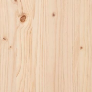 vidaXL Plantenbak met schap 111,5x34,5x81 cm massief grenenhout