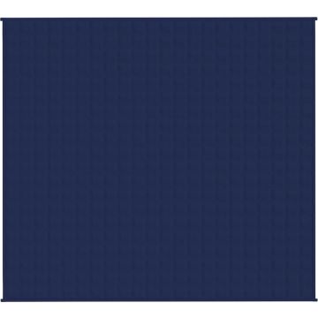 vidaXL Verzwaringsdeken 200x230 cm 9 kg stof blauw