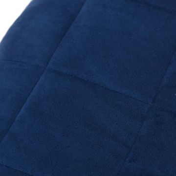 vidaXL Verzwaringsdeken 140x200 cm 6 kg stof blauw