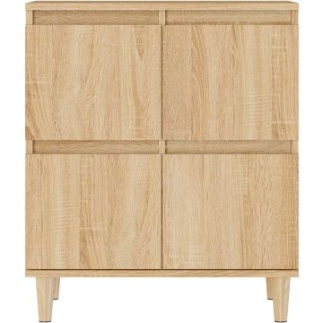 vidaXL Dressoir 60x35x70 cm bewerkt hout sonoma eikenkleurig