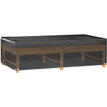 vidaXL Tuinmeubelhoezen 2 st 8 oogjes rechthoekig 125x70x35 cm