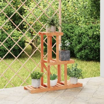 vidaXL Plantenstandaard 81x25x75,5 cm massief vurenhout