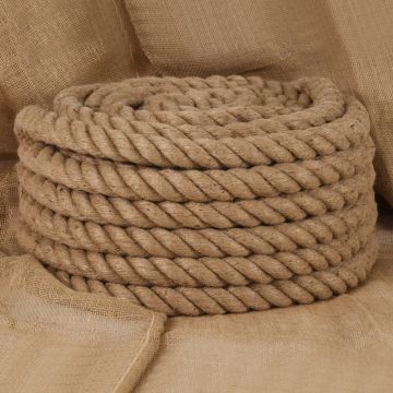 vidaXL Touw 25 m lang 30 mm dik jute