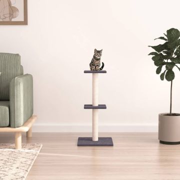 vidaXL Kattenmeubel met sisal krabpalen 73 cm donkergrijs