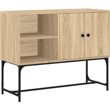 vidaXL-Dressoir-100x40x79,5-cm-bewerkt-hout-sonoma-eikenkleurig