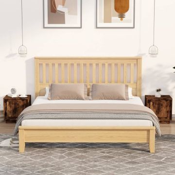 vidaXL Nachtkastjes 2 st 44x35x45 cm bewerkt hout gerookt eikenkleurig