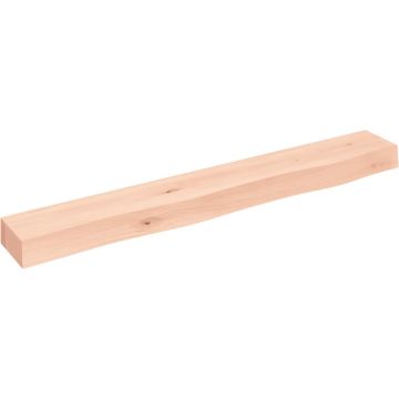 vidaXL Wandschap 80x10x6 cm onbehandeld massief eikenhout