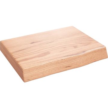 vidaXL Wandschap 40x30x6 cm behandeld massief eikenhout lichtbruin