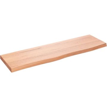 vidaXL Wandschap 100x30x40 cm behandeld massief eikenhout lichtbruin