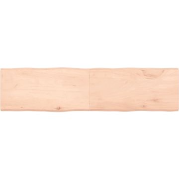 vidaXL Tafelblad natuurlijke rand 160x40x4 cm massief eikenhout