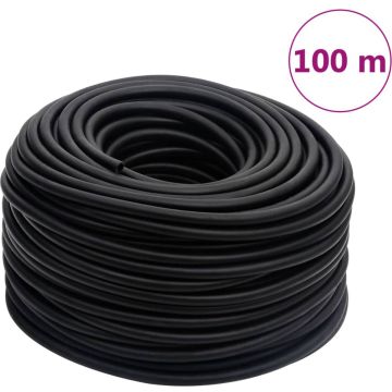 vidaXL Luchtslang hybride 100 m rubber en PVC zwart