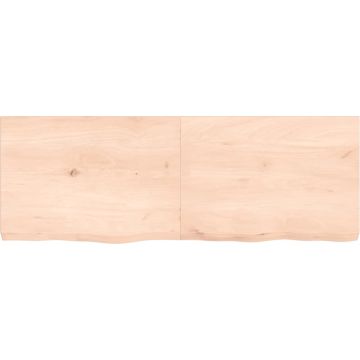 vidaXL-Wastafelblad-140x50x6-cm-onbehandeld-massief-hout