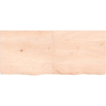 vidaXL-Wastafelblad-140x60x6-cm-onbehandeld-massief-hout