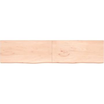 vidaXL-Wastafelblad-220x50x4-cm-onbehandeld-massief-hout