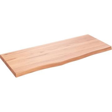 vidaXL-Wastafelblad-100x40x4-behandeld-massief-hout-lichtbruin