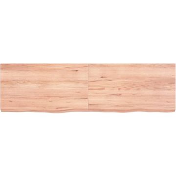 vidaXL-Wastafelblad-140x40x6-behandeld-massief-hout-lichtbruin