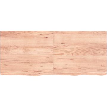 vidaXL-Wastafelblad-140x60x4-behandeld-massief-hout-lichtbruin