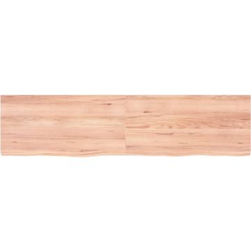 vidaXL-Wastafelblad-160x40x4-behandeld-massief-hout-lichtbruin