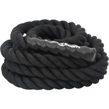 vidaXL - Slagtouw - Battle Rope - 9m - 6,8 kg - polyester - zwart