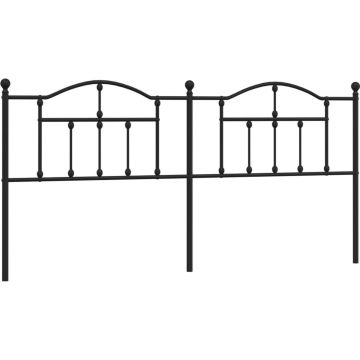 vidaXL-Hoofdbord-193-cm-metaal-zwart