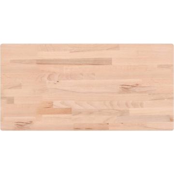 vidaXL-Tafelblad-rechthoekig-100x50x1,5-cm-massief-beukenhout