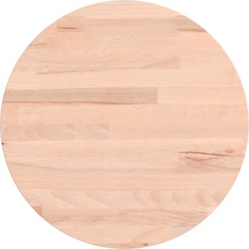 vidaXL-Tafelblad-rond-Ø30x1,5-cm-massief-beukenhout