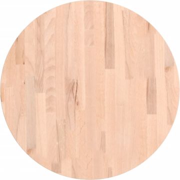 vidaXL-Tafelblad-rond-Ø60x2,5-cm-massief-beukenhout