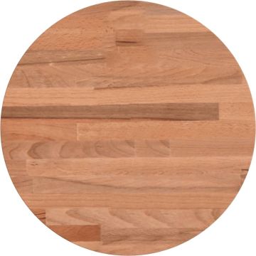 vidaXL-Tafelblad-rond-Ø30x2,5-cm-massief-beukenhout