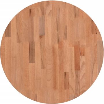 vidaXL-Tafelblad-rond-Ø60x4-cm-massief-beukenhout