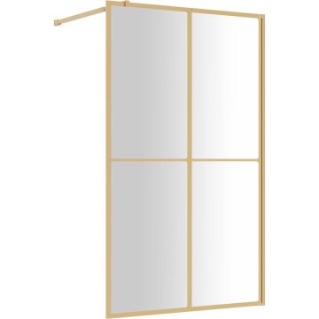 vidaXL-Inloopdouchewand-transparant-118x195-cm-ESG-glas-goudkleurig