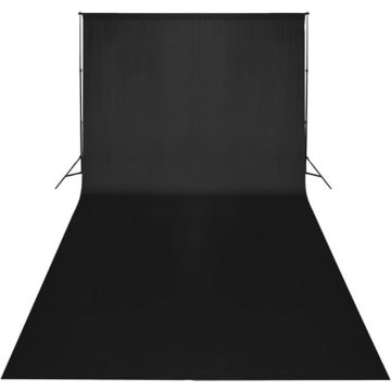 Maison Exclusive - Achtergrond 600x300 cm katoen zwart