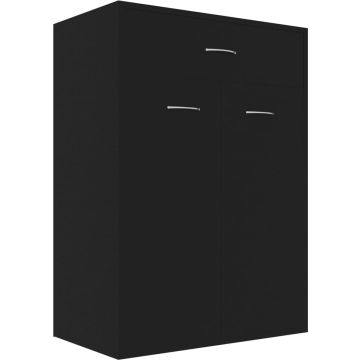 Maison Exclusive - Schoenenkast 60x35x84 cm bewerkt hout zwart