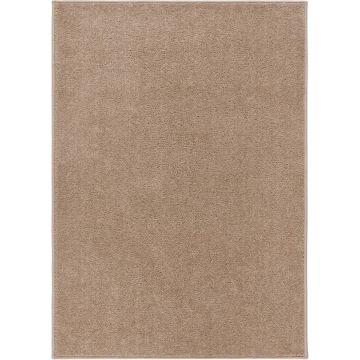 Furniture Limited - Vloerkleed kortpolig 240x340 cm bruin