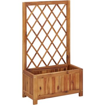 Furniture Limited - Plantenbak verhoogd met latwerk massief acaciahout