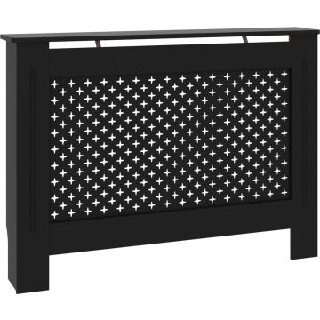 Furniture Limited - Radiatorombouw 112x19x81 cm MDF zwart
