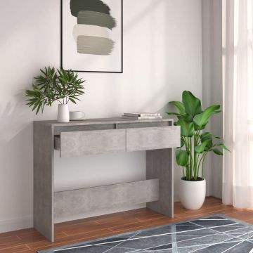 Furniture Limited - Wandmeubel 100x35x75,5 cm spaanplaat betongrijs