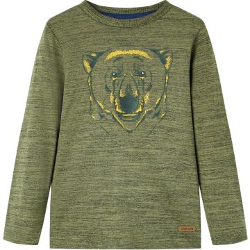 vidaXL-Kindershirt-met-lange-mouwen-berenprint-92-gemêleerd-kakikleurig