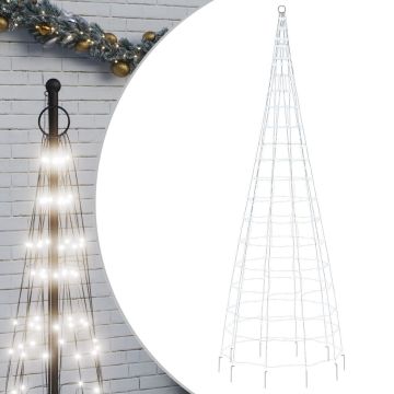 vidaXL-Lichtkegel-aan-vlaggenmast-550-koudwitte-LED's-300-cm